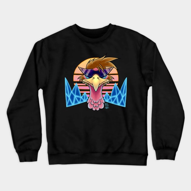 Vaporwave Turkey Crewneck Sweatshirt by Bluekittie